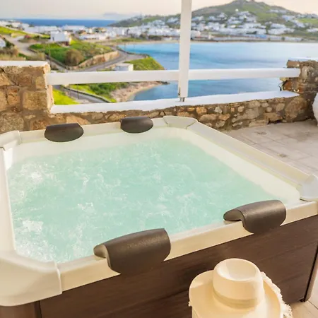 Sunlight Ornos Suites, Private Hot Tub Mykonos Town Exterior foto